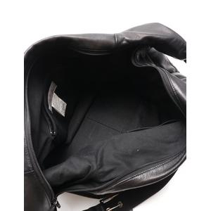 Yohji Yamamoto ノアール　黒レザートートバッグ 中古・古着通販】YOHJI YAMAMOTO (ヨウジヤマモト) スモール
