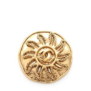 シャネルCHANEL ココマーク 太陽モチーフ ブローチ 94A シャネル CHANEL ココ マーク ピン ブローチ 太陽 ゴールド