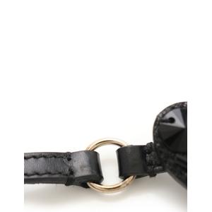 プラダ PRADA ブレスレット ハート 黒 アクセサリー サフィアーノ 