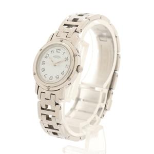 エルメス Hermes 腕時計 レディース クオーツ クリッパー シルバー Cl4 210 Ss 白文字盤 レディース 114 ベクトルパーク