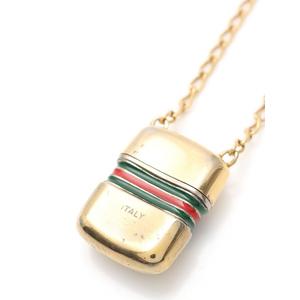 GUCCI ネックレス　シェリーライン　ピルケース　ゴールド　オールドグッチ GUCCI ネックレス シェリーライン ピルケース ゴールド オールド