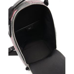 ディオールオム Dior HOMME ボディバッグ 刺繍 黒 グレー PVC メンズ 