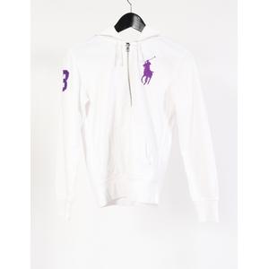 ラルフローレン RALPH LAUREN ジップアップパーカー 白 XS トップス