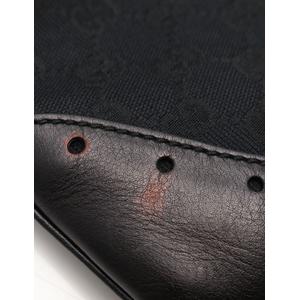 グッチ GUCCI ショルダーバッグ GGキャンバス 黒 145778 キャンバス