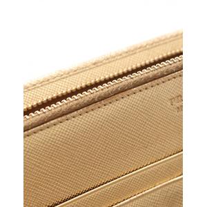 プラダ PRADA ラウンドファスナー長財布 ゴールド 小物 サフィアーノ