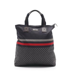 グッチ GUCCI トートバッグ ディアマンテ ネイビー グレー 赤