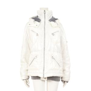 シャネル CHANEL ダウンジャケット スポーツライン ココマーク 白 40