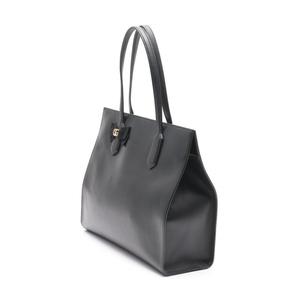 グッチ GUCCI トートバッグ GGリボン 黒 440055 レザー 日本限定