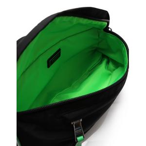プラダ PRADA ウエストバッグ ボディバッグ 黒 緑 2VL008 ナイロン