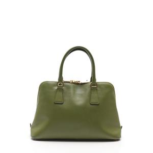 プラダ PRADA ハンドバッグ ショルダーバッグ 黄緑 サフィアーノレザー 