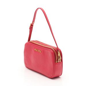 ミュウミュウ miumiu アクセサリーポーチ Wファスナー ピンク 小物