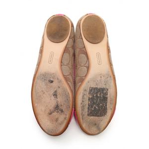 COACH　コーチ　レザーパンプス　7C　ベージュピンク COACHコーチレザーパンプス7Cベージュピンク