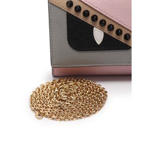 フェンディ モンスター スタッズ チェーンウォレット グレー