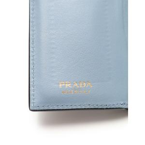 PRADA 財布 プラダコンパクトウォレット ウサギチャーム 黒 レディース 二