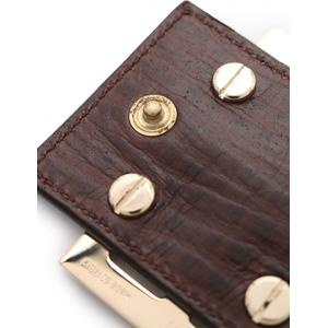 フェンディ FENDI Wホック二つ折り長財布 ズッカ ベージュ 茶 