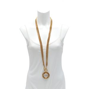 シャネル CHANEL チェーンロングネックレス ルーペ ゴールド