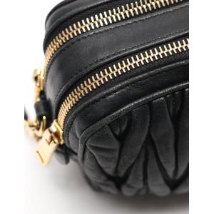 ミュウミュウ miumiu ショルダーバッグ ポシェットマテラッセ 黒 