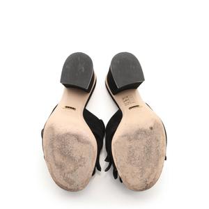 グッチ GUCCI ミュールサンダル ヒール ダブルG GGマーモント 黒 35