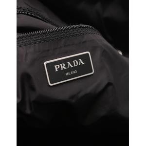 プラダ PRADA エコバッグ トートバッグ 黒 ピンク ナイロン