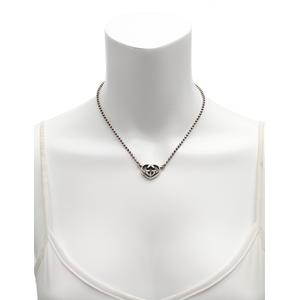 グッチ GUCCI ネックレス インターロッキングG ハート シルバー
