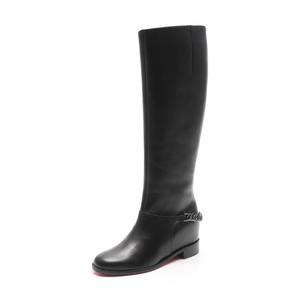クリスチャンルブタン Christian louboutin ロングブーツ ヒール 黒 34 