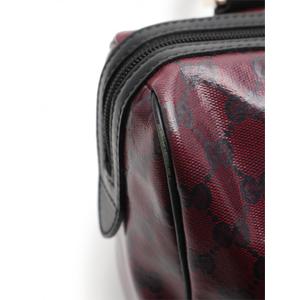 グッチ GUCCI ハンドバッグ GGクリスタル ミニボストンバッグ 赤 黒  