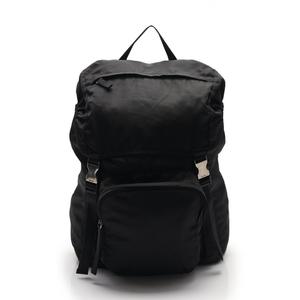 プラダ(PRADA) ナイロン/キャンバス バックパック プラダ PRADA バックパック リュック 黒 ナイロン キャンバス メンズ