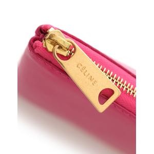 CÉLINE ピンクオレンジ クラッチバッグ セリーヌ CELINE クラッチバッグ ソロ ピンク オレンジ レザー