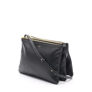 セリーヌ CELINE ショルダーバッグ トリオ ラージ 黒 レザー TRIO