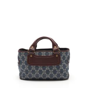 美品【CELINE】ハンドバッグ　ブギーバッグ　デニムバッグ　パリマカダム柄 CELINE セリーヌ マカダム ブギーバッグ デニム ハンドバッグ