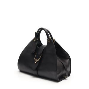 グッチ GUCCI ハンドバッグ スティラップ 黒 277514 レザー レディース 