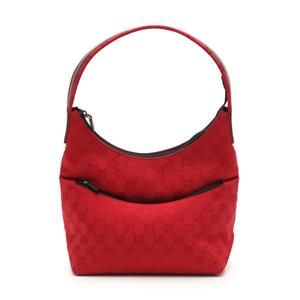 グッチ GUCCI ショルダーバッグ GGキャンバス 赤 黒 001 3386  