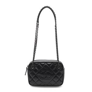 シャネル Chanel チェーンショルダーバッグ マトラッセ ココマーク 黒 カーフレザー レディース 114 ベクトルパーク