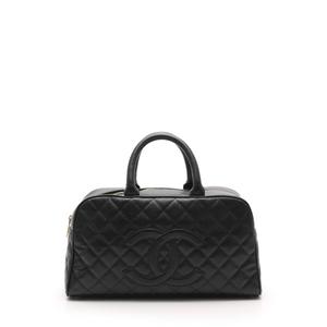 ［美品］シャネル　マトラッセ　チェーン　ココマーク　ミニボストン　ハンドバッグ シャネル ミニ ボストンバッグ ショルダーバッグ チェーン レザー ココ