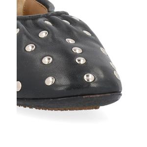 セリーヌ CELINE バレエシューズ ソフトバレリーナ 黒 シルバー 37