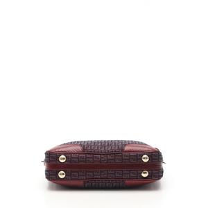 フェンディ FENDI ハンドバッグ ショルダーバッグ ズッカ柄 紫