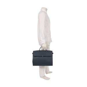 ★極美品 FURLA メルキュリオ ビジネスバッグ 2way B4 ネイビー FURLA メルキュリオ ビジネスバッグ ブリーフケース シボ革