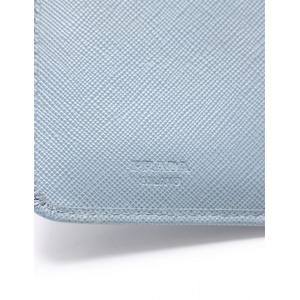プラダ PRADA L字ファスナー二つ折り財布 水色 小物