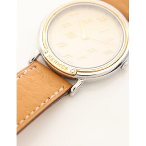 エルメス HERMES 腕時計 メテオール ボーイズ シルバー ゴールド