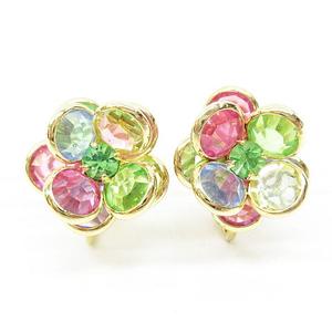 スワロフスキー SWAROVSKI ネックレス イヤリング セット 花モチーフ 