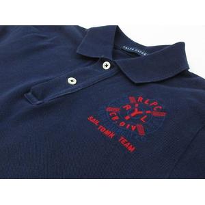ラルフローレン RALPH LAUREN ポロシャツ 鹿の子 背番号 2 ロゴ