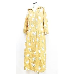 ピンクハウス PINK HOUSE シャツ ワンピース ロング フード付き 花柄 