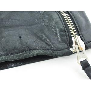 トゥルーレリジョン TRUE RELIGION レザー ジャケット 革ジャン ジップ