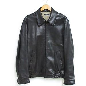 ノーティカ NAUTICA レザー ジャケット ブルゾン 革ジャン ジップ 
