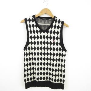 バーバリーブラックレーベル BURBERRY BLACK LABEL ニットベスト V 
