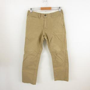 ユニクロ Uniqlo ロングパンツ ストレート チノ ベージュ 茶 76 76 メンズ 117 ベクトルパーク