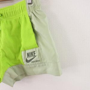 ナイキ NIKE スポーツウェア ショートパンツ ロゴ 緑 S *A901 レディース