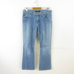 アールジーン Earl Jean デニムパンツ ジーンズ ロング 青 27 *T430 レディース