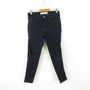 ギャップ GAP スキニーデニムパンツ 裏起毛 ストレッチ 紺 28 *A575 レディース