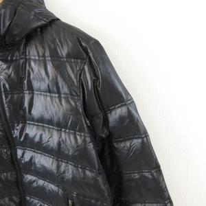 アディダス adidas ダウンジャケット ブルゾン ジップアップ 長袖 黒 L *A960 メンズ